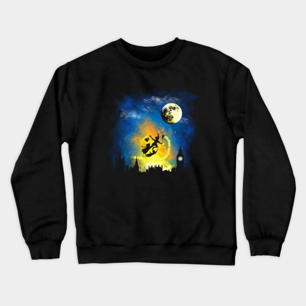 Magical Night Crewneck Sweatshirt by Daletheskater